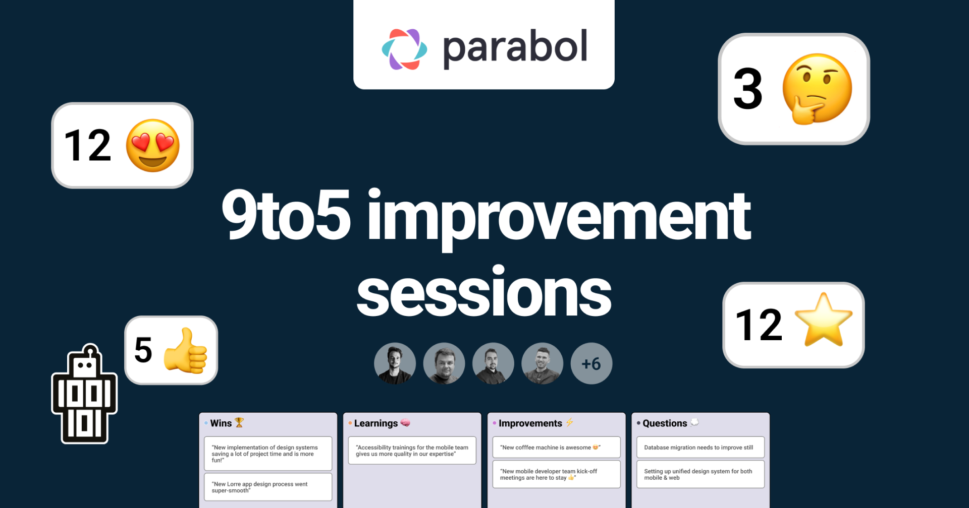 9to5 improvement sessions - Om te blijven verbeteren en groeien hebben we vanaf nu de 9to5 Improvement Sessions!