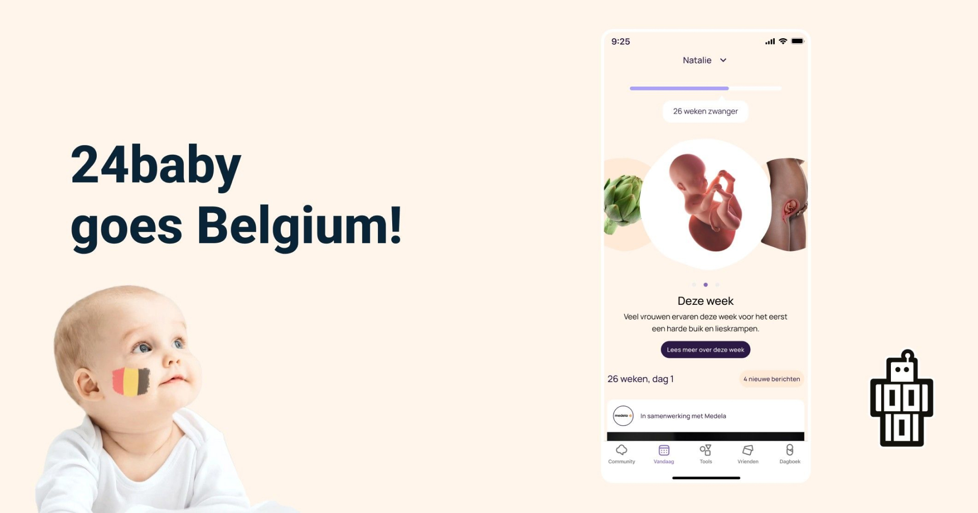 24baby naar België! - 24baby lanceert app speciaal voor België!