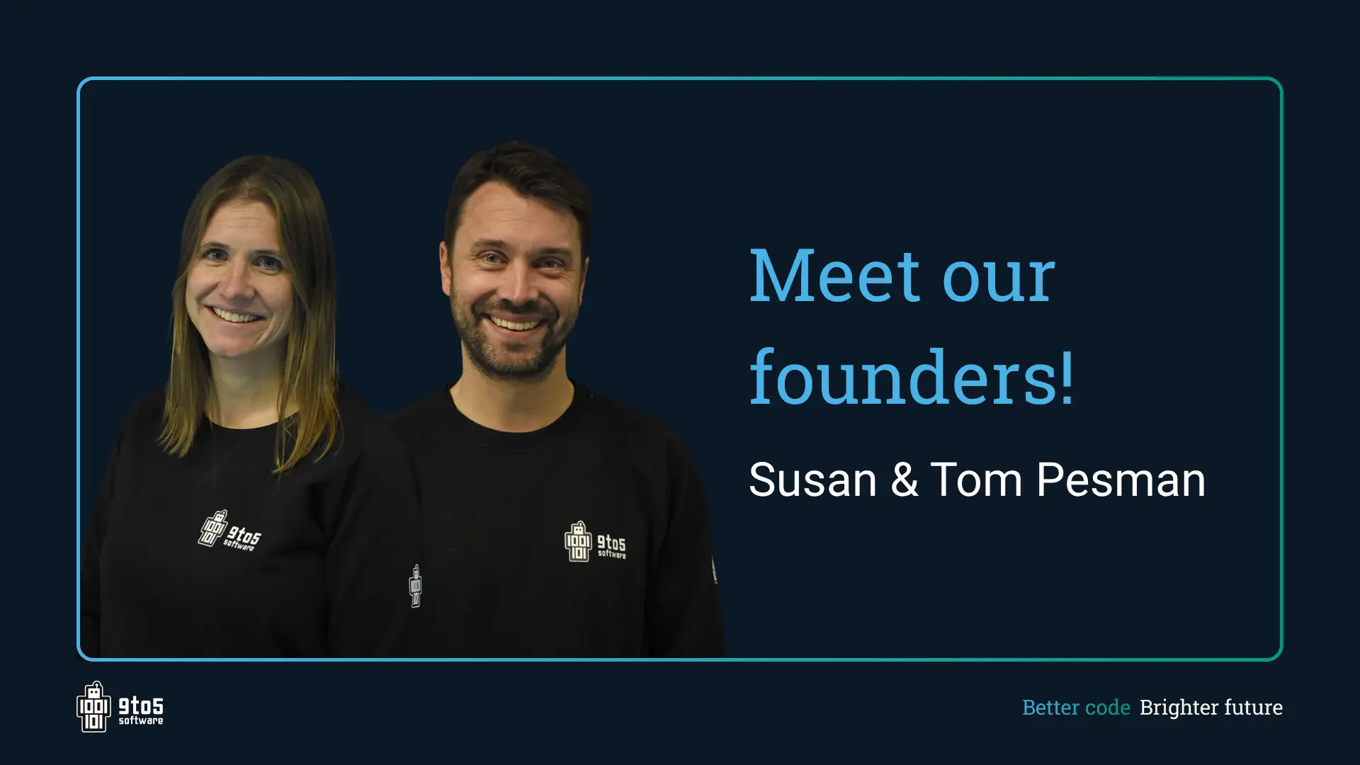 Meet the founders of 9to5: Susan and Tom Pesman! - Discover how it all began for them and what their lives look like inside and outside 9to5.